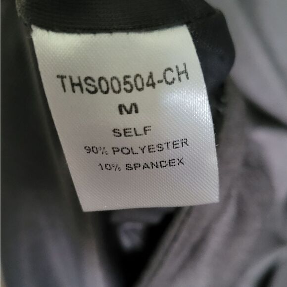 THML Gray Faux Suede Boho Dress with Floral Embroidery Medium - Picture 13 of 14